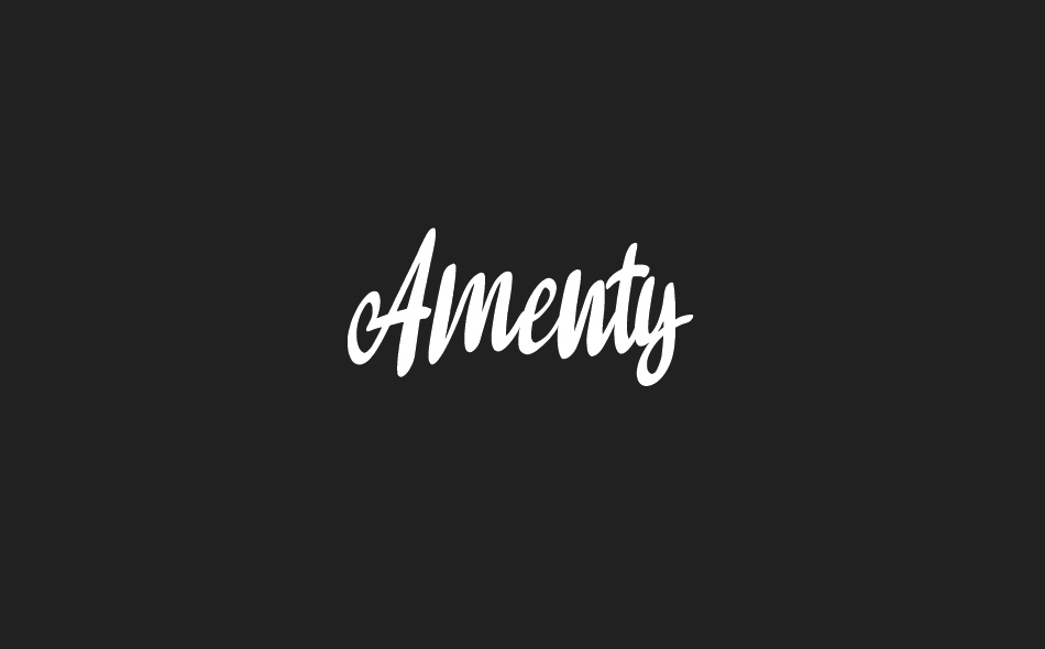 Amenty font big