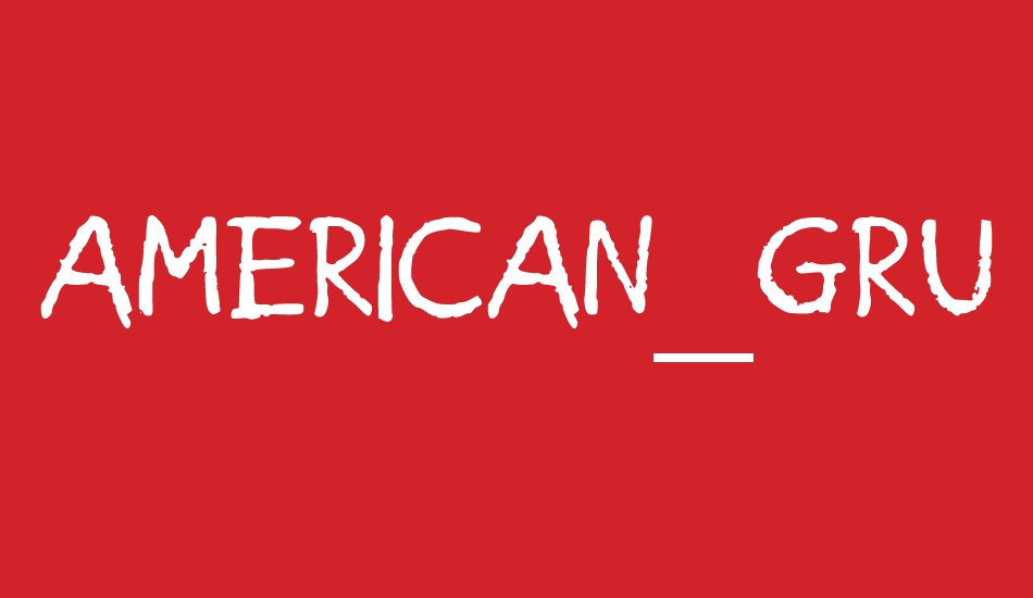 American_Grunge font big