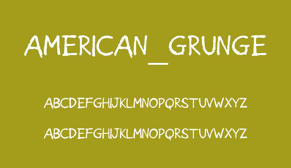 American_Grunge font