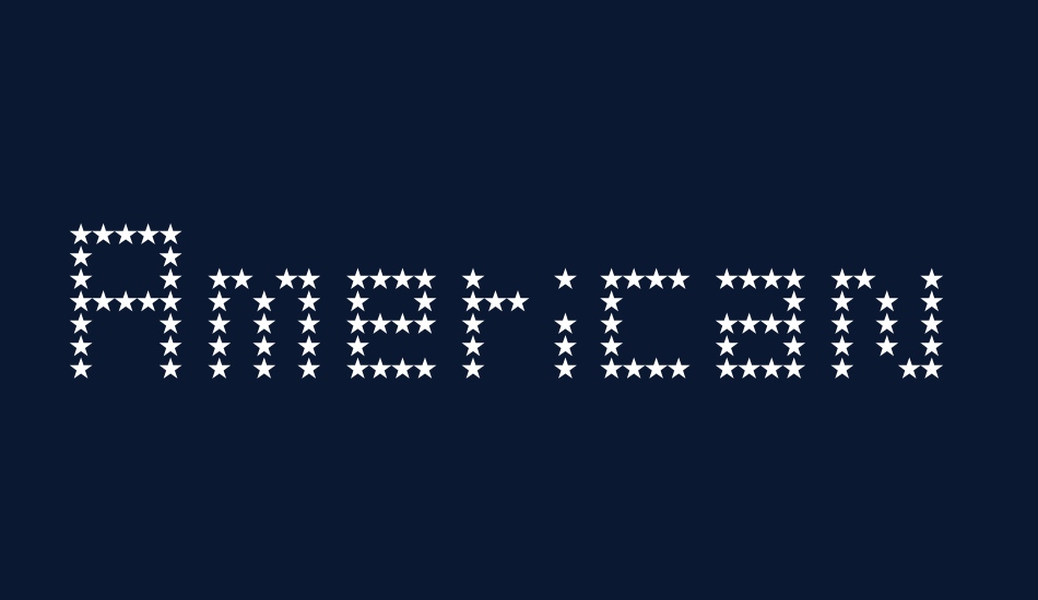 American Star font big