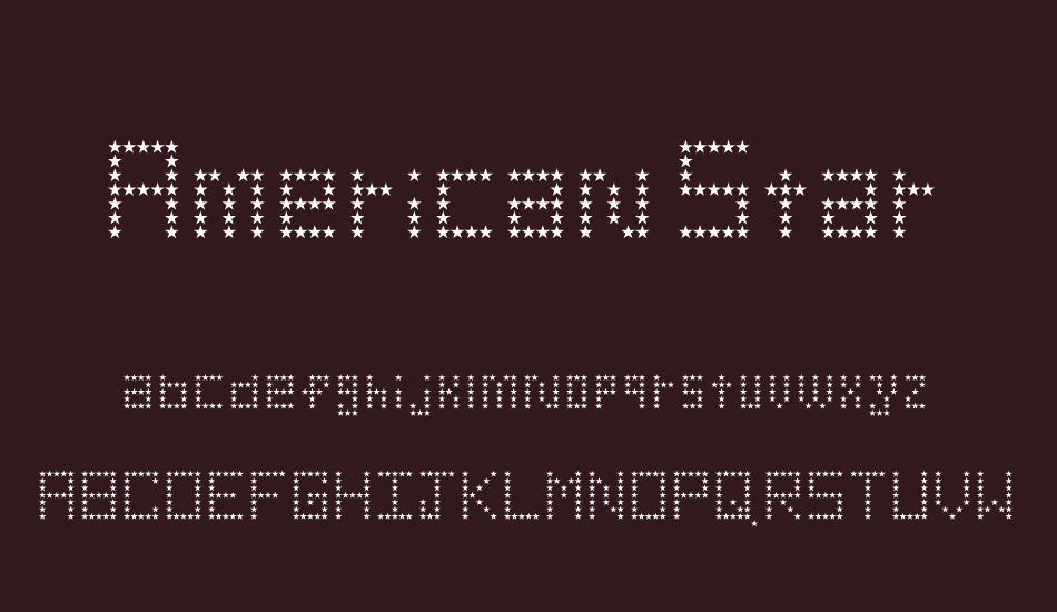 American Star font