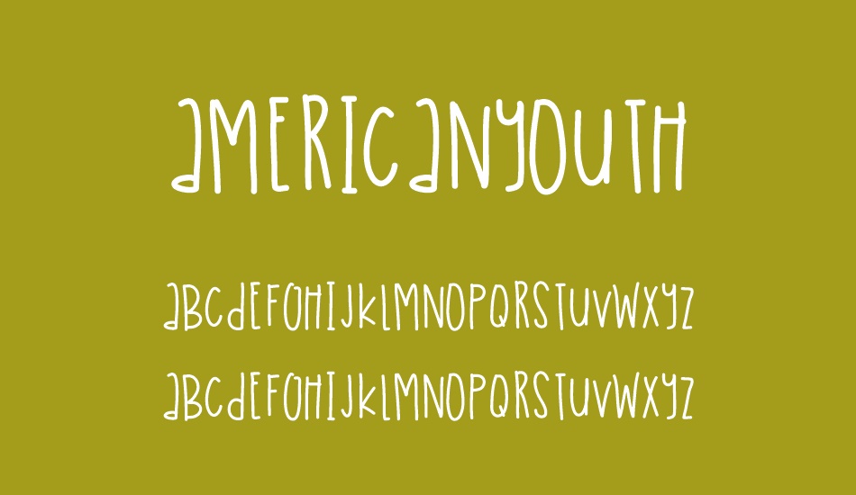 AmericanYouth font