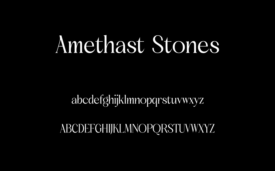 Amethast Stones font