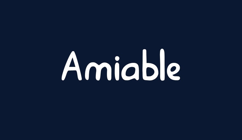 Amiable font big