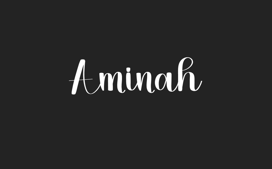 Aminah font big