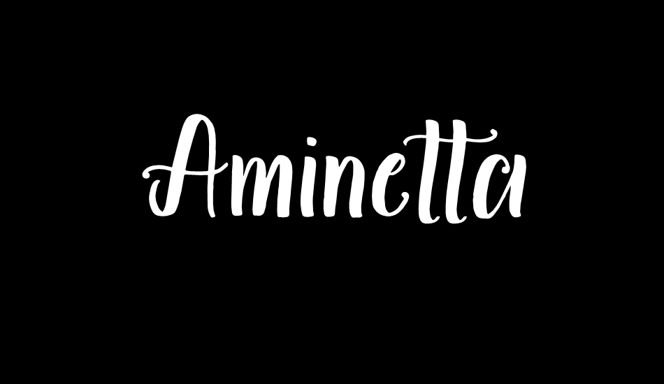 Aminetta font big