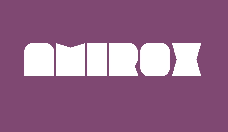 Amirox font big