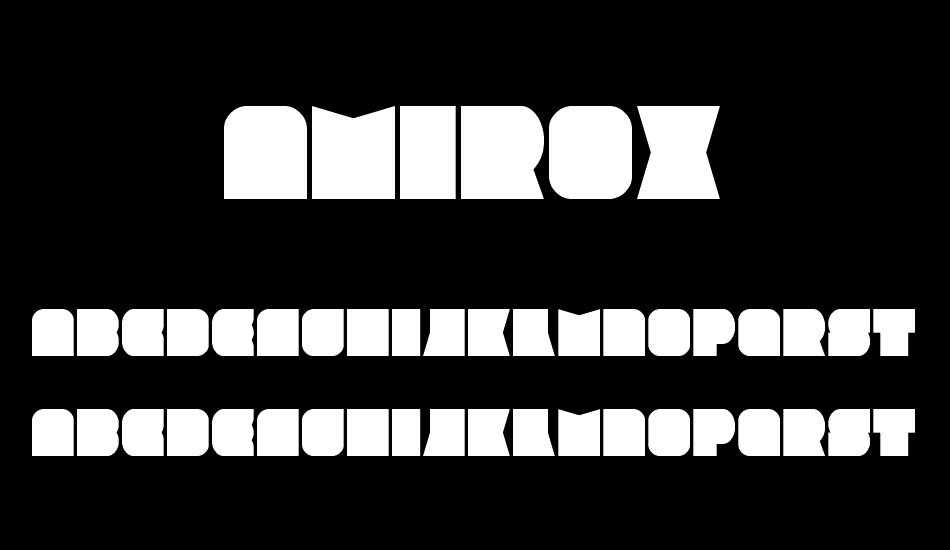 Amirox font