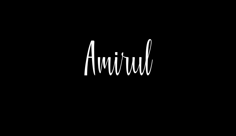 Amirul Free font big