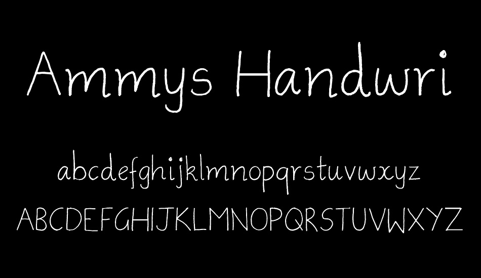 Ammys Handwriting font