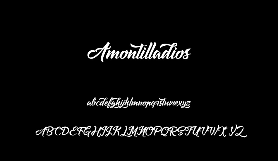 Amontilladios font