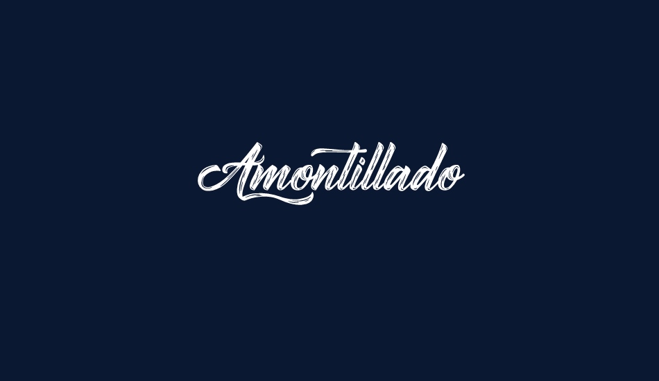 Amontillado font big