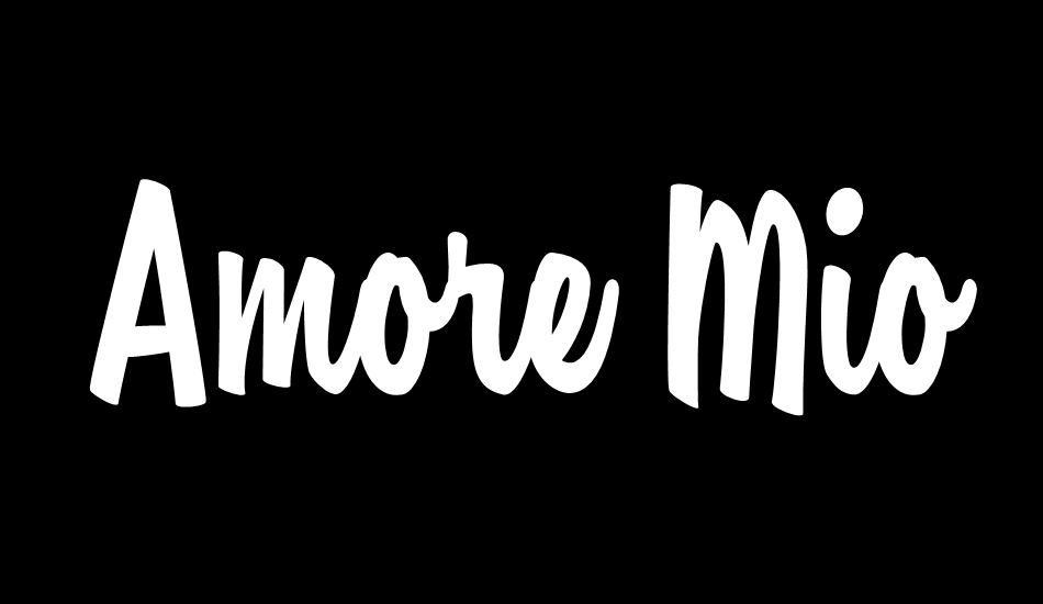 Amore Mio Personal Use font big