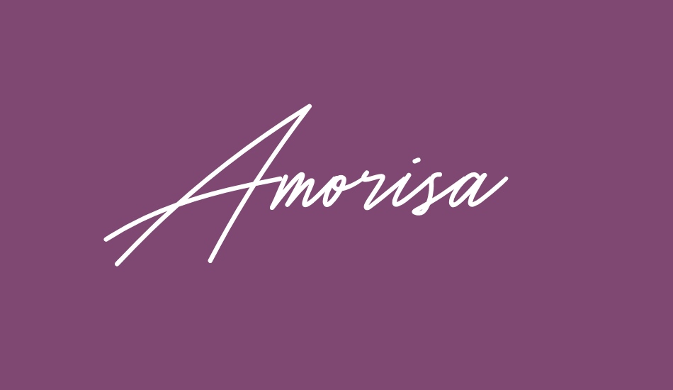 Amorisa Free font big