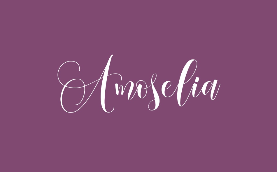 Amoselia font big