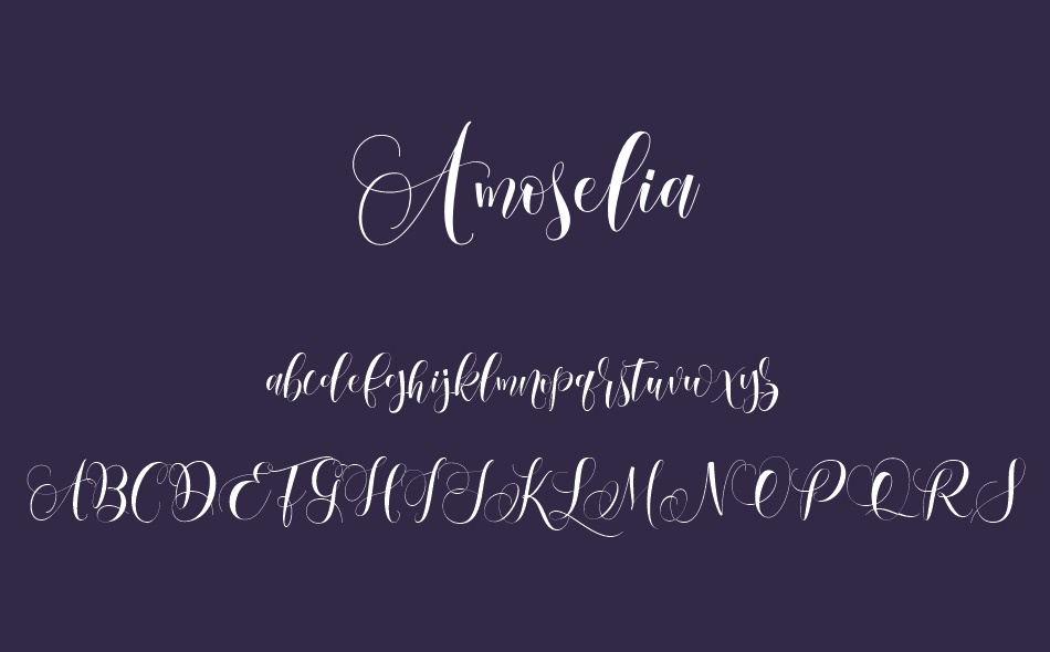 Amoselia font