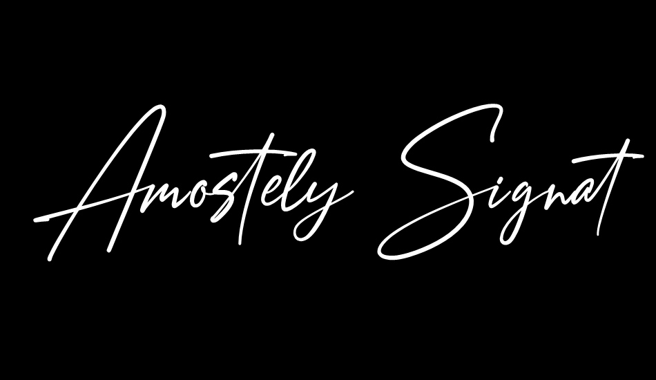 Amostely Signature font big