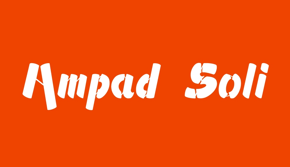 Ampad Solid font big