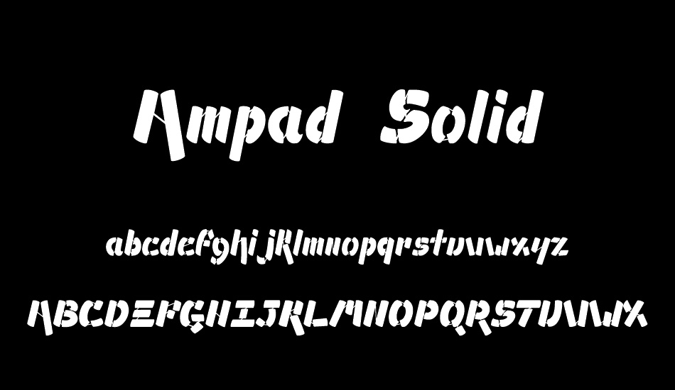 Ampad Solid font