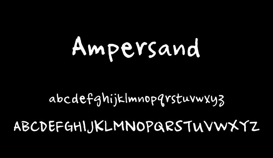 Ampersand font