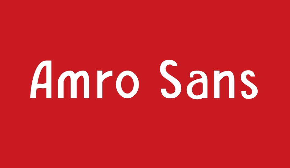 Amro Sans font big