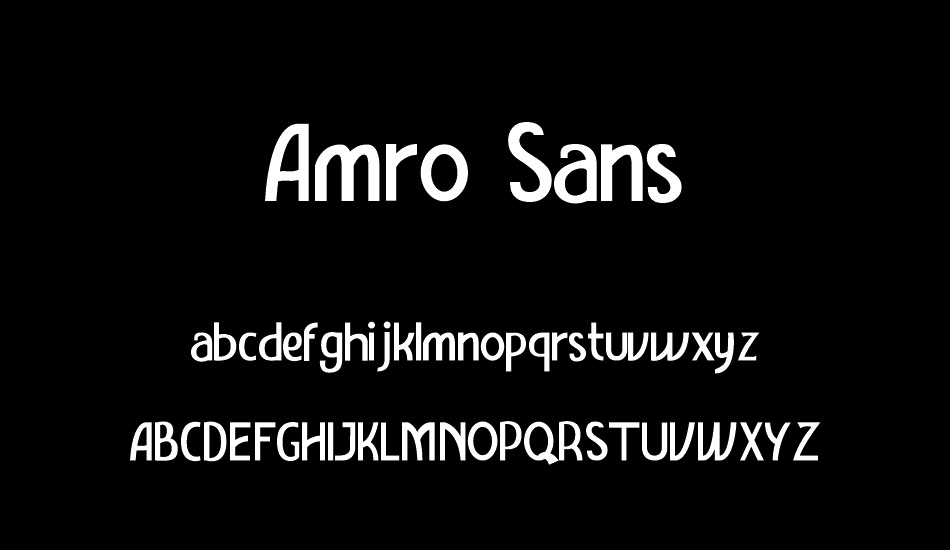 Amro Sans font