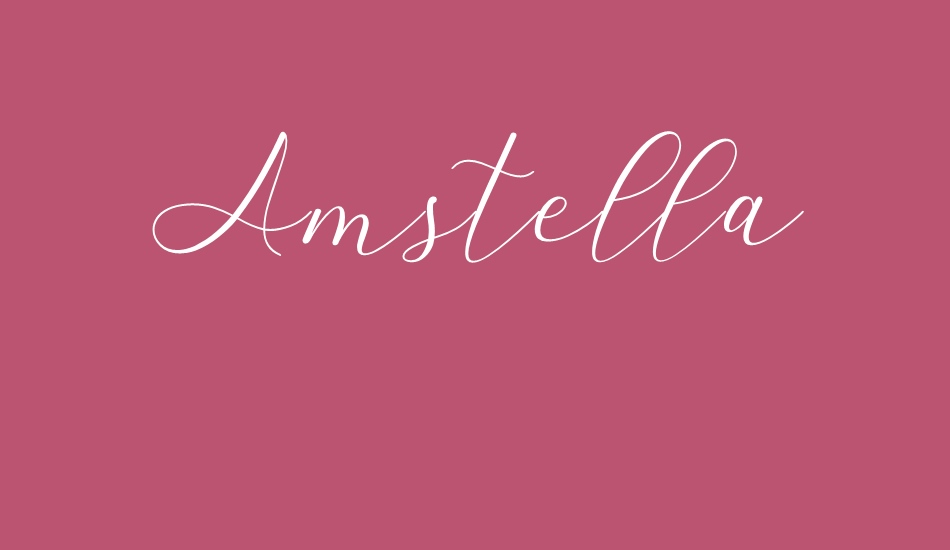 Amstella font big