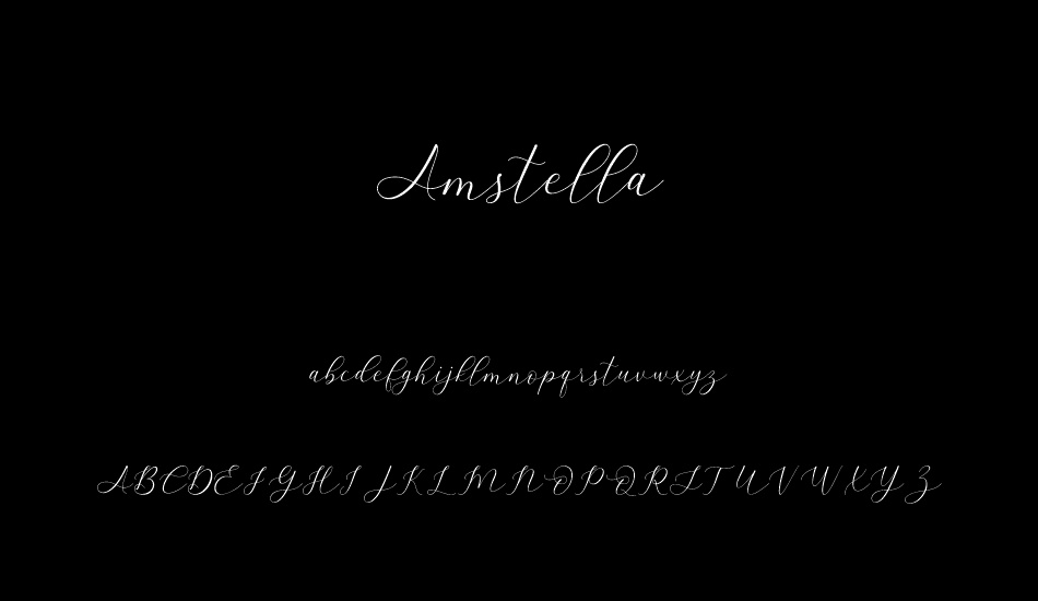 Amstella font