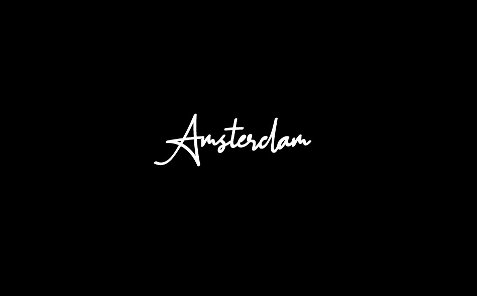 Amsterdam font big