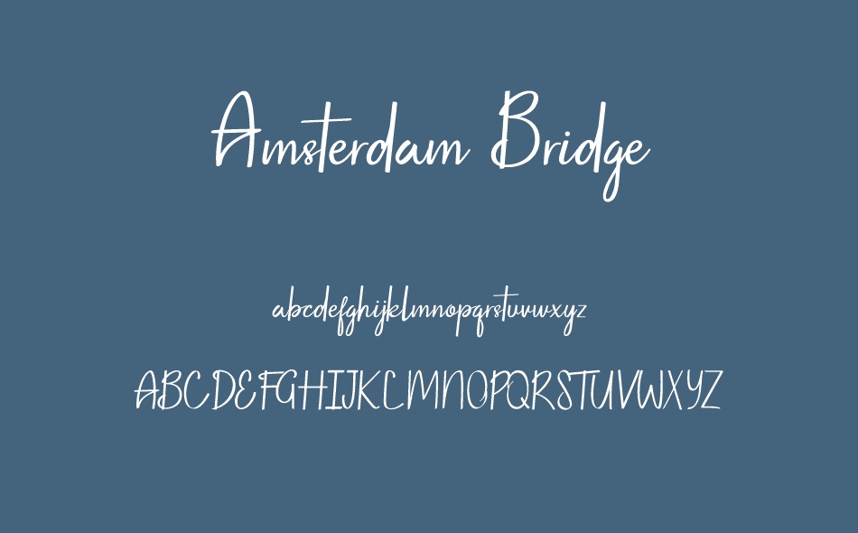 Amsterdam Bridge font