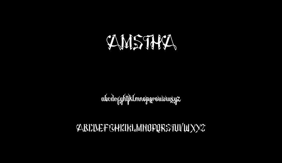 AMSTHA font