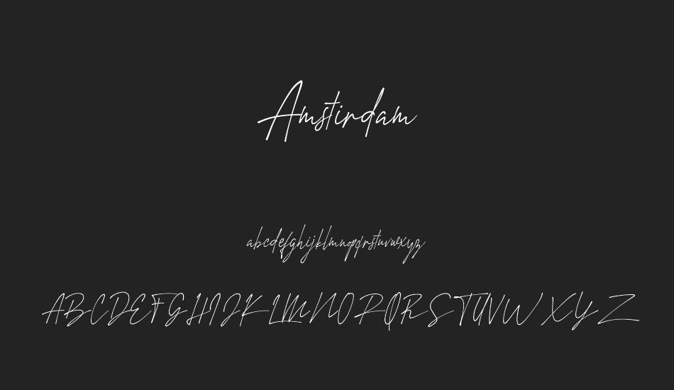 Amstirdam font