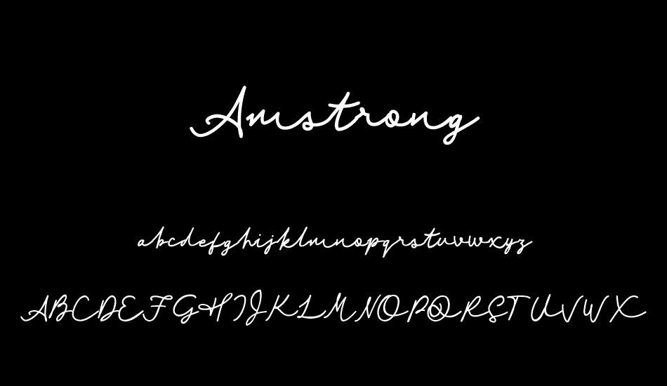 Amstrong font