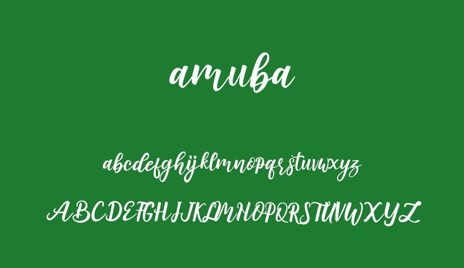 amuba font