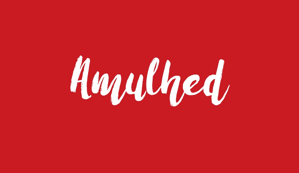 Amulhed Demo font big