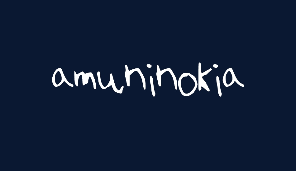 amuninokia font big