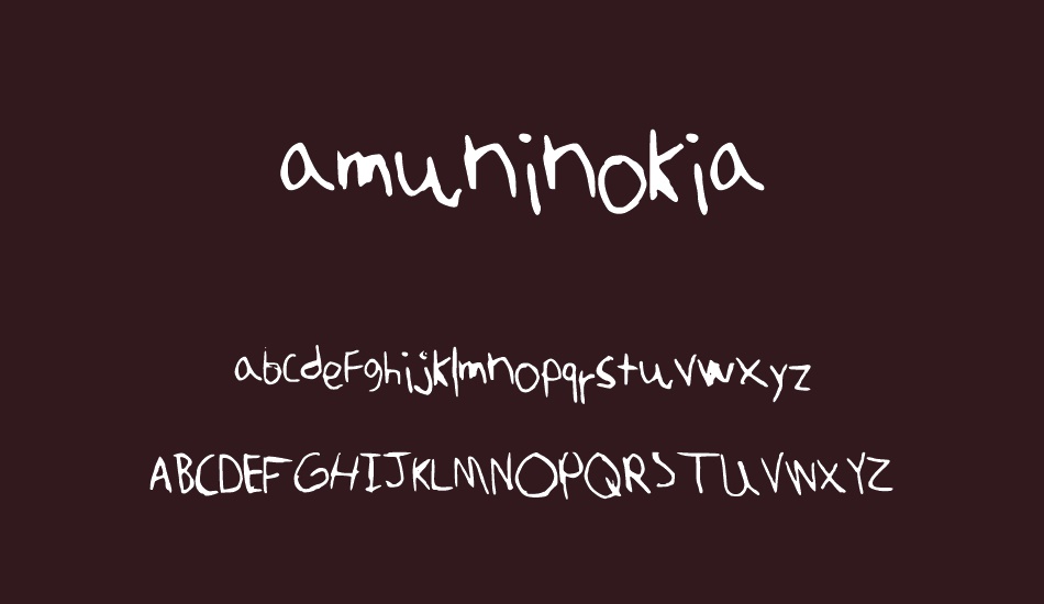 amuninokia font