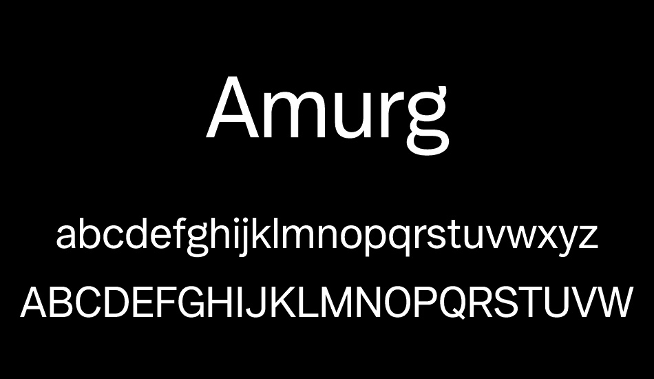 Amurg font