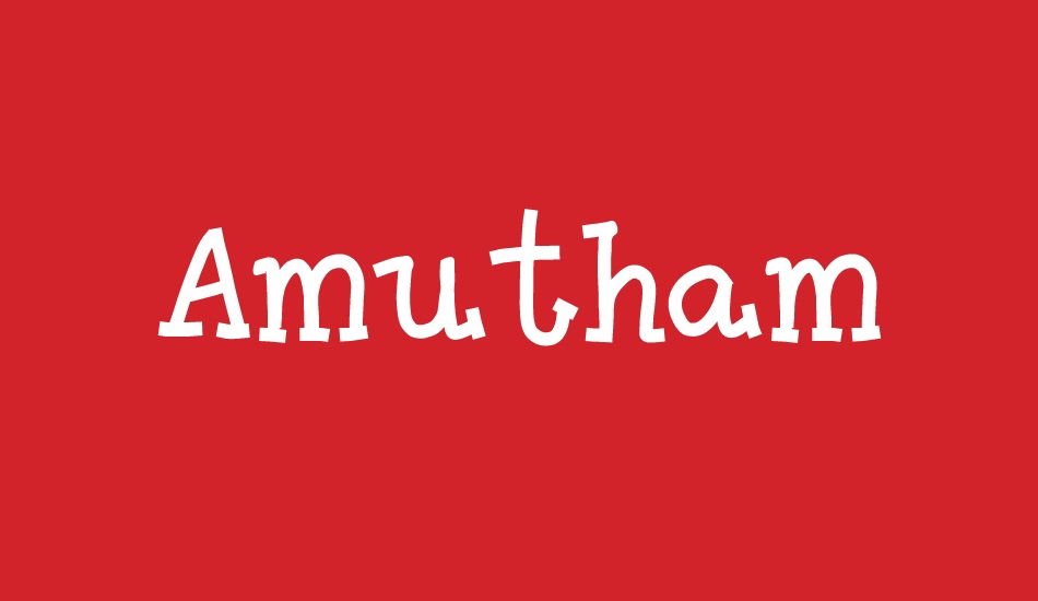 Amutham font big