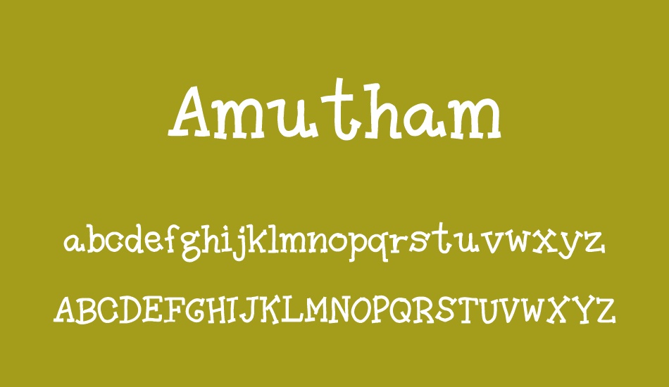 Amutham font