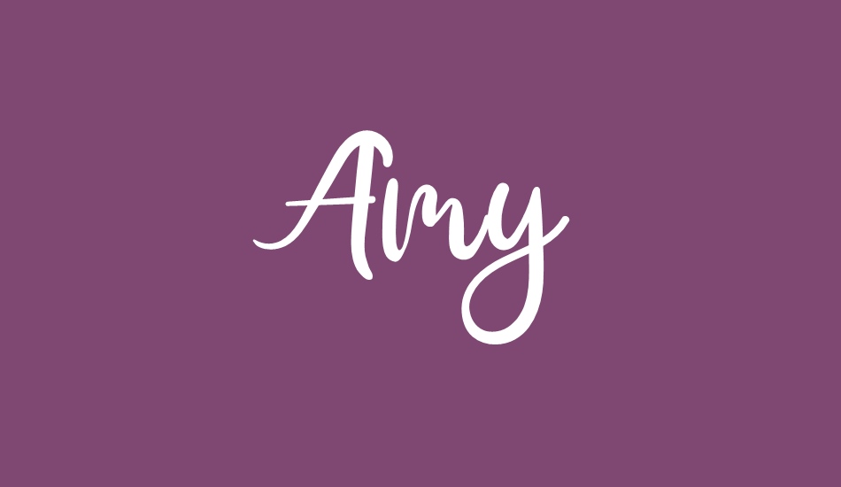 Amy font big