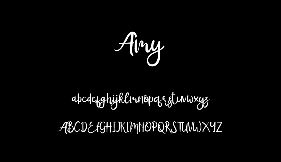 Amy font