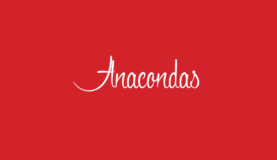 Anacondas font big