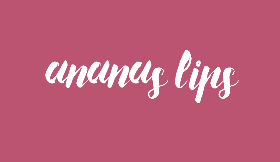 Ananas Lips font big