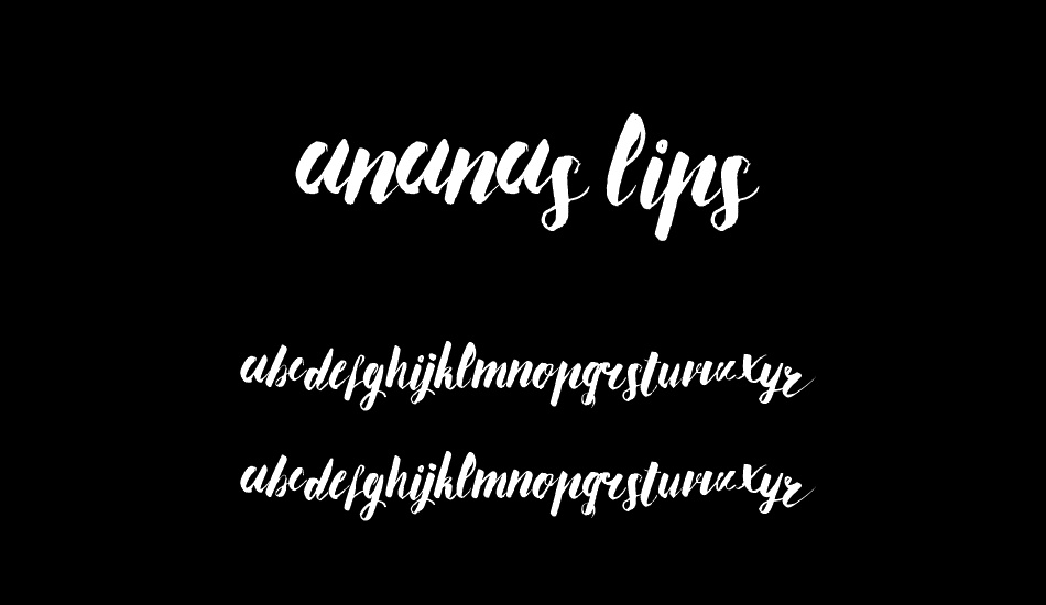 Ananas Lips font