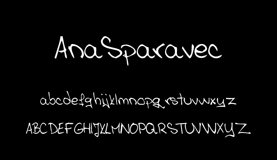 AnaSparavec font