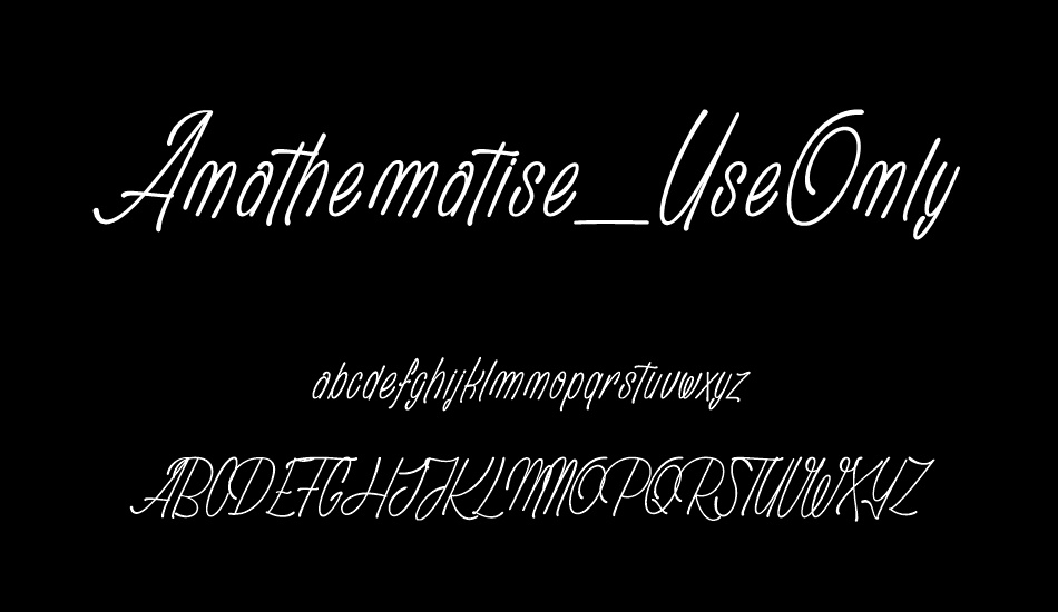 Anathematise_PersonalUseOnly font