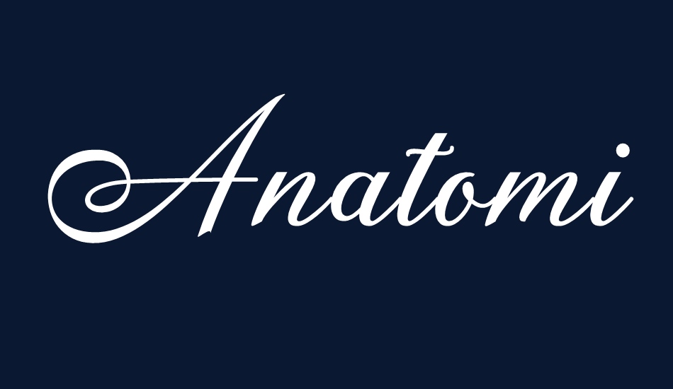 Anatomia Free font big