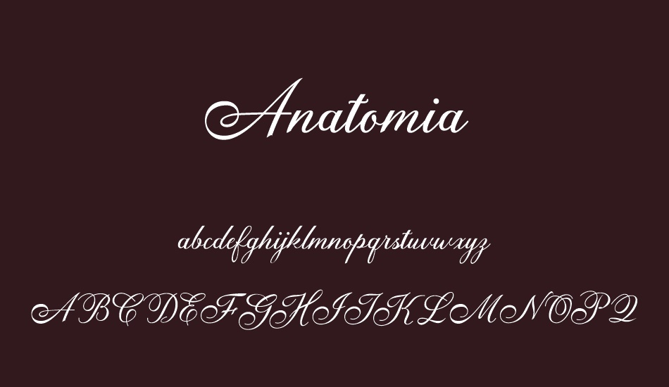 Anatomia Free font