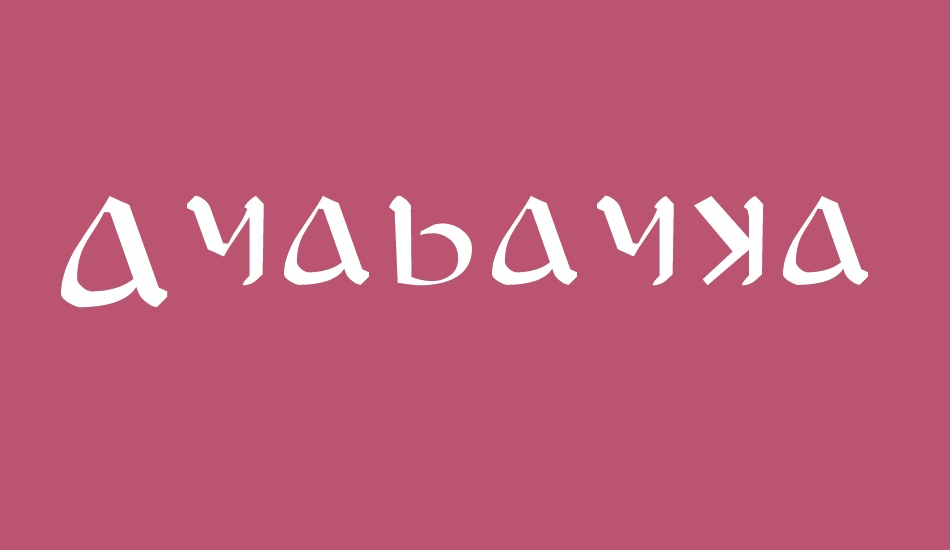 Anayanka font big